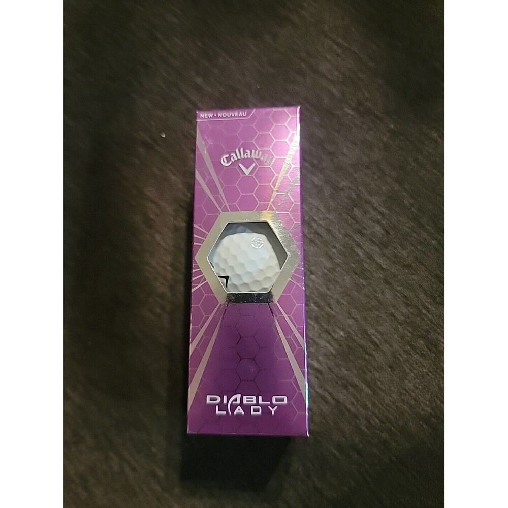 Callaway DIABLO Lady Golf Balls Sleeve Of 3 Balls NEW IN BOX - FAST SHIPPING!